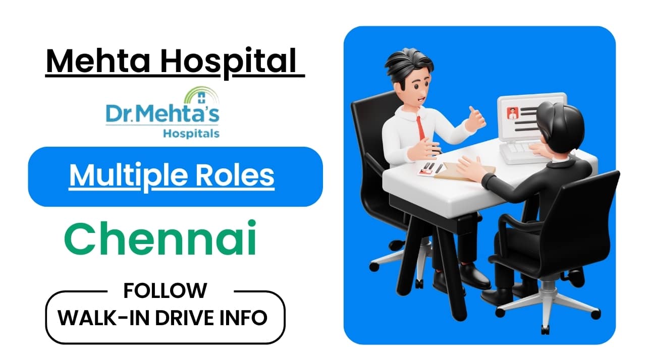 Mehta Hospital Walk-in for Multiple Nursing Roles