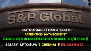 S&P Global is hiring fresher for Apprentice- Data Scientist role 2024