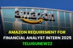 Amazon requirement For Financial Analyst Intern 2025